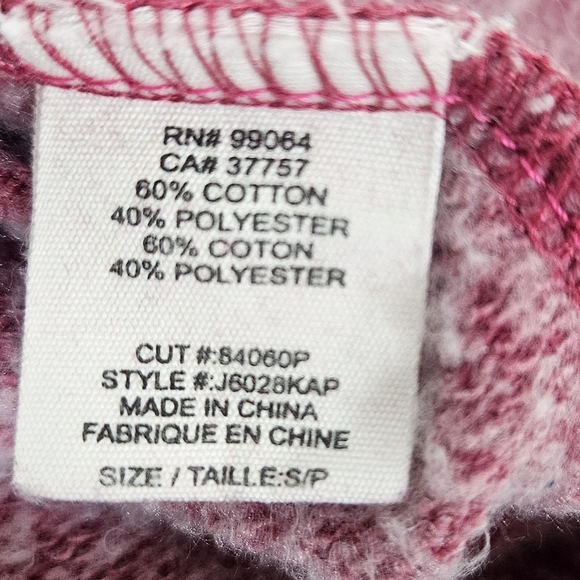 Billabong Crescent Moon Graphic Hoodie in Distressed Pink Size Small - Picture 11 of 12